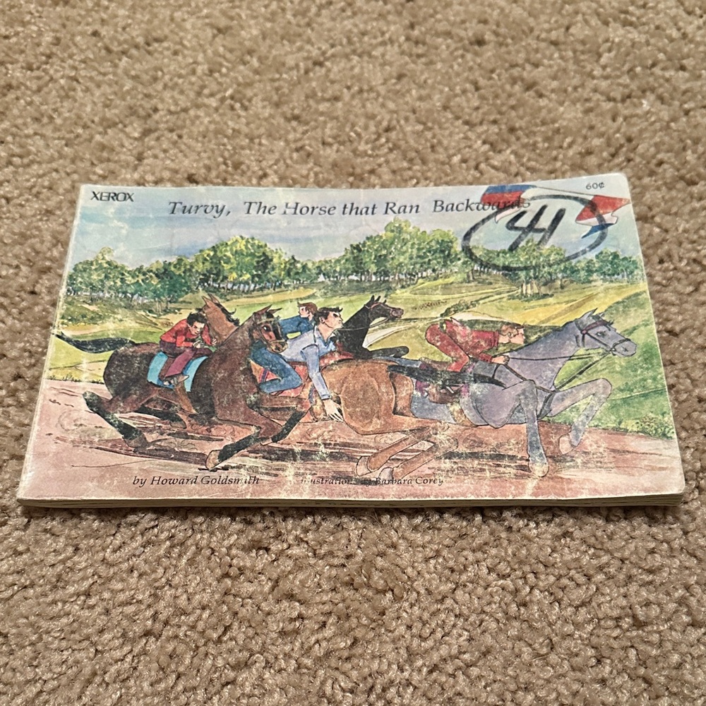 Turvy, The Horse that Ran Backwards *Vintage*  Softcover Book